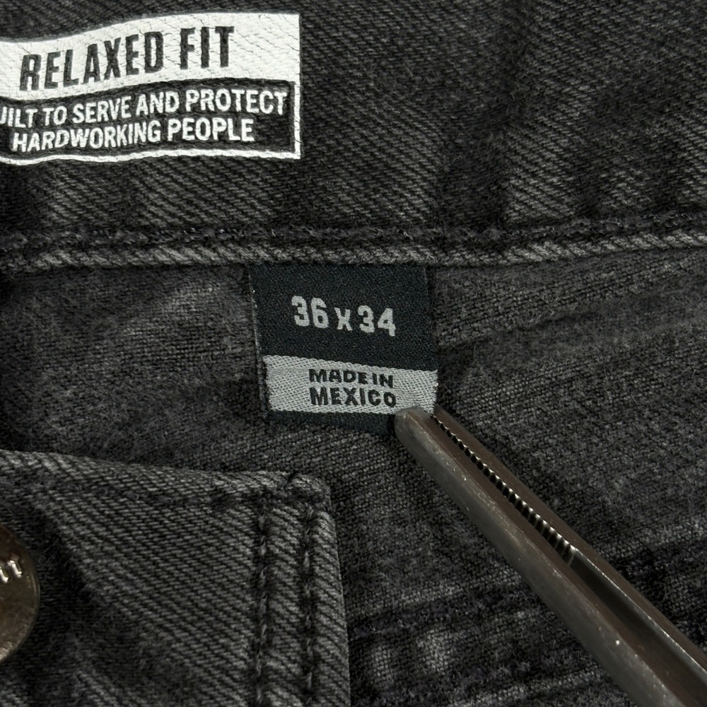 Carhartt Jeans Mens 36x34 Rugged Flex BD2804-M Black Relaxed Fit EUC - Picture 6 of 14
